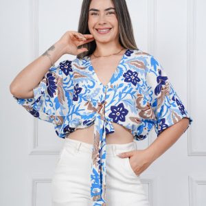 blusa catalina, blue, frontal